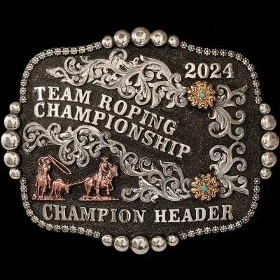 Harrison custom western belt buckle handcrafted with detailed silver engraving and premium craftsmanship.